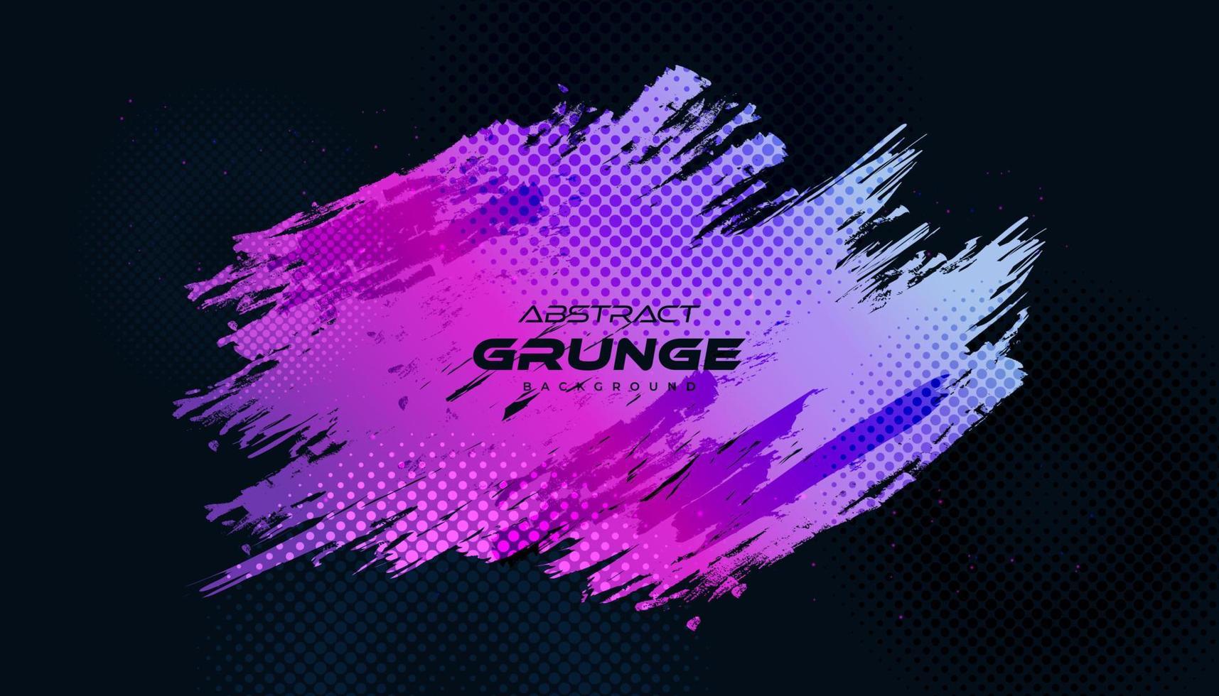 Colorful Abstract Grunge Background with Halftone Style. Brush Stroke Illustration for Banner, Poster, or Sports. Scratch and Texture Elements For Design vector