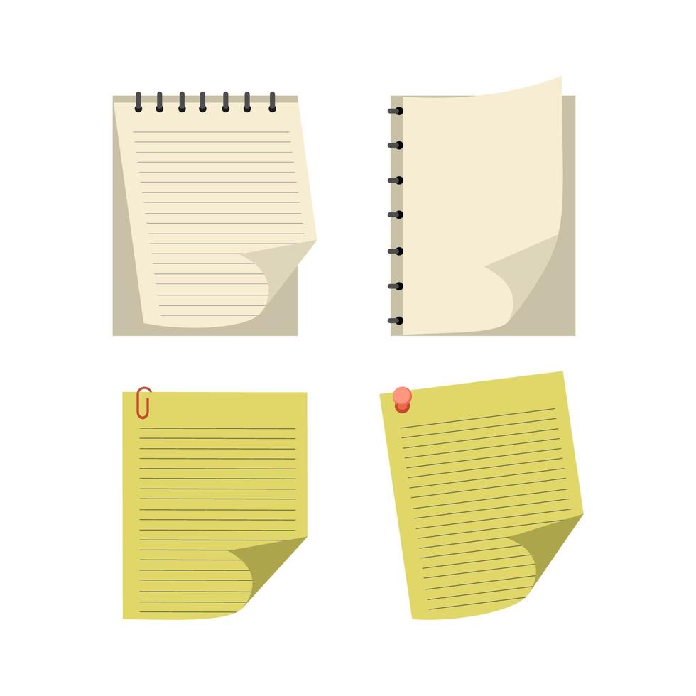 a bundle of notepads vector