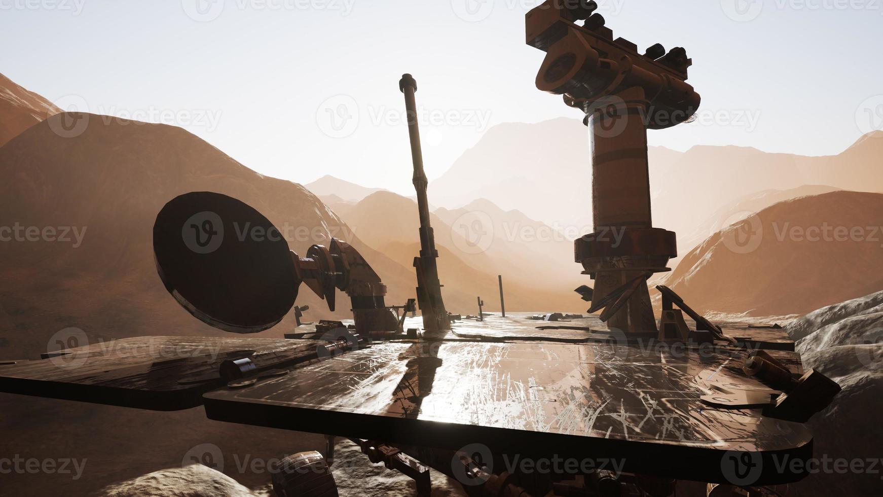 Opportunity Mars exploring the surface of red planet photo