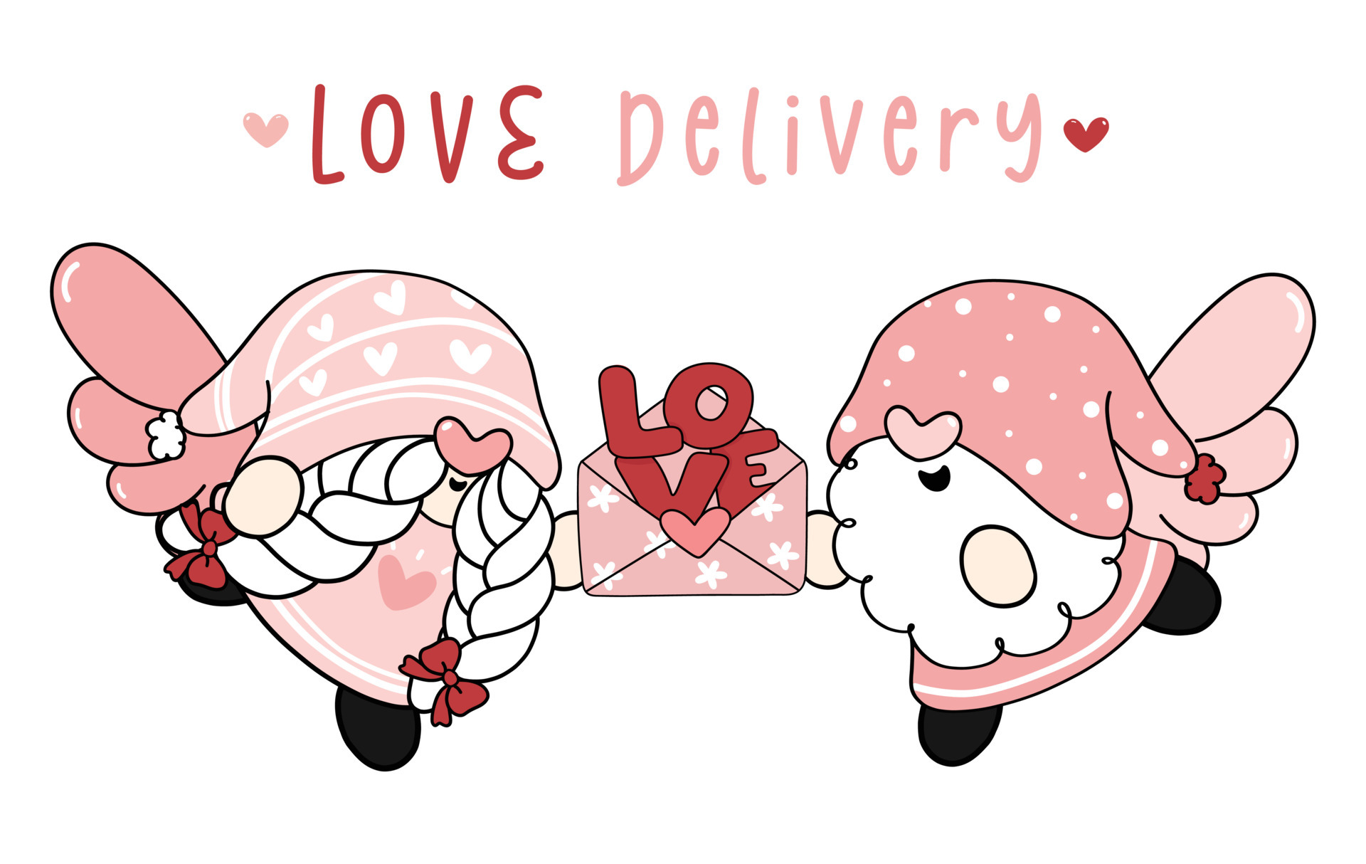 Cute two couple Gnomes cupid with cupid wings boy and girl holding love letter, love delivery, flat vector cartoon drawing outline clipart 5854303 Vector Art at Vecteezy Cute two couple Gnomes cupid with cupid wings boy and girl holding love letter, love delivery, flat vector cartoon drawing outline clipart 5854303 Vector Art at Vecteezy