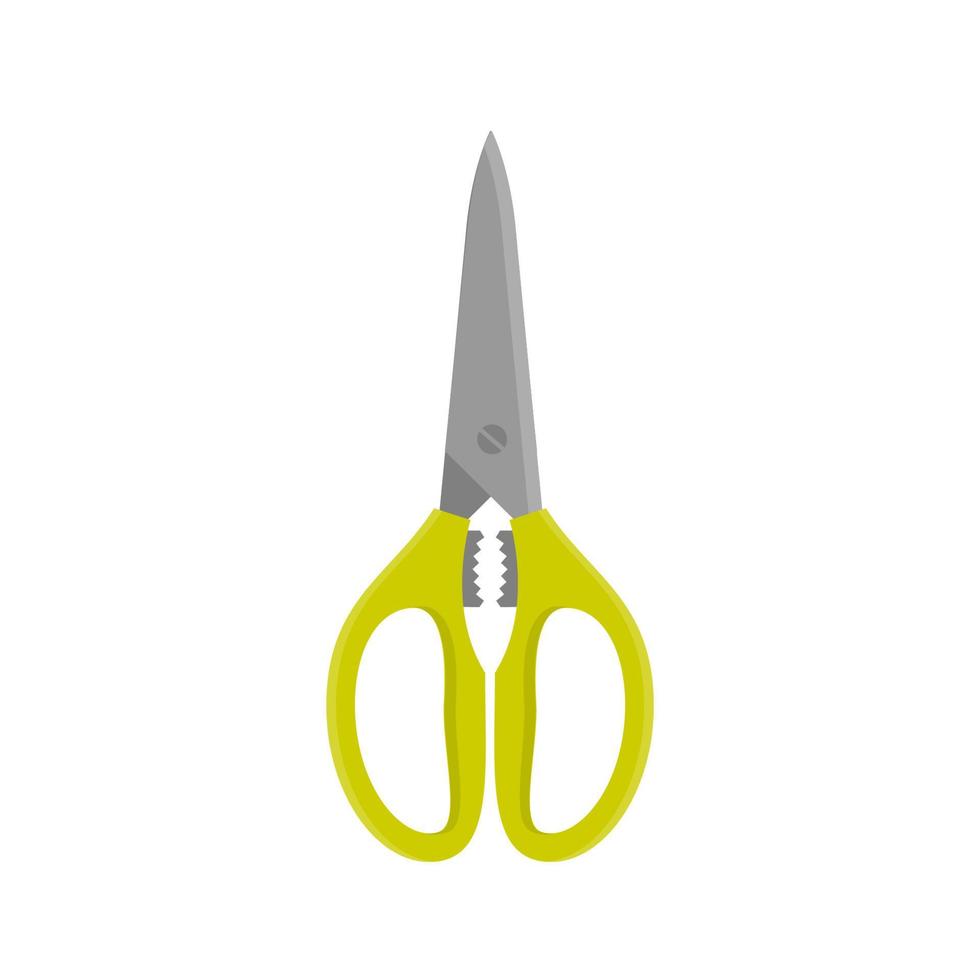 Scissors for kitchen or garden. Kitchen utensil and tool. Flat style. vector