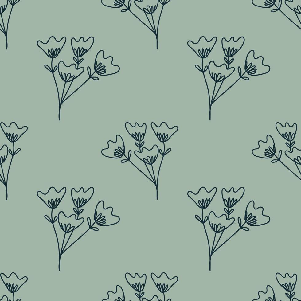 florals cute seamless pattern vector