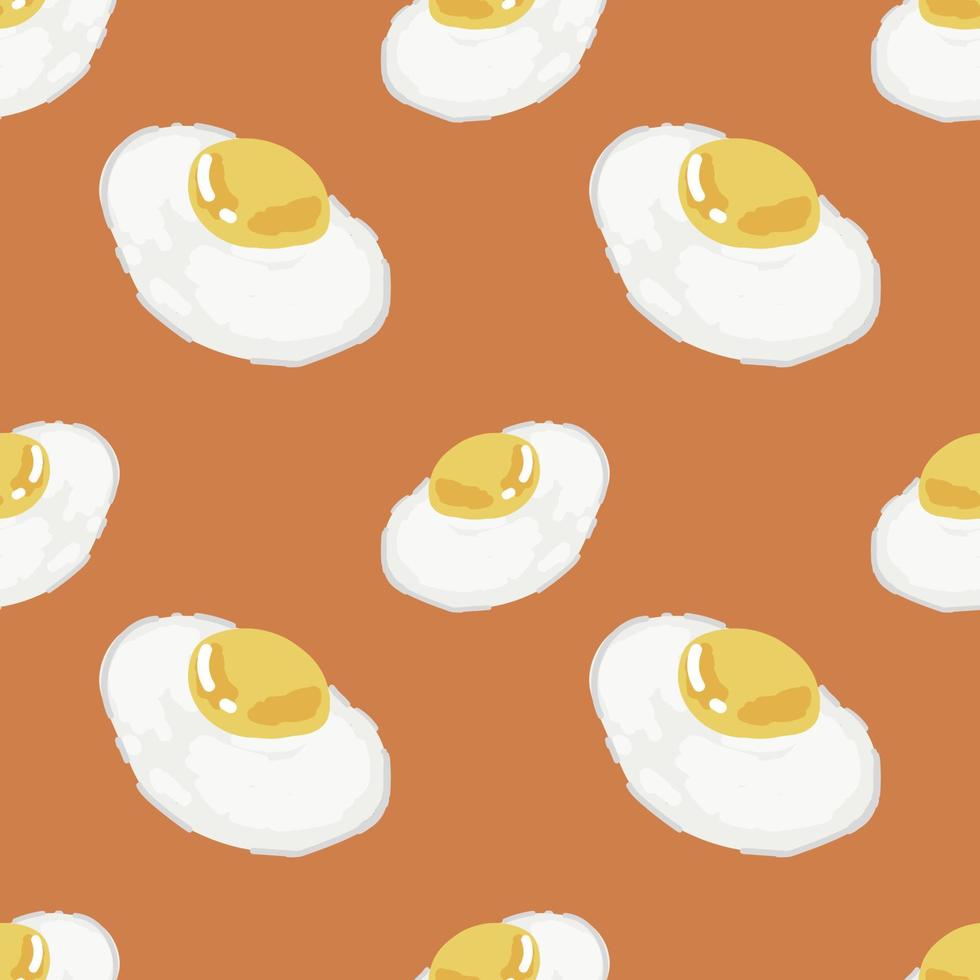 fried eggs cute things seamless art design vector