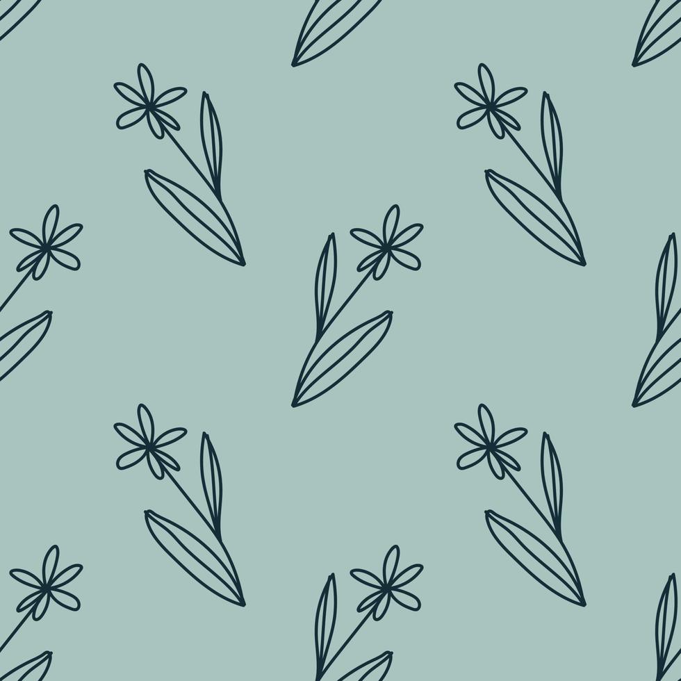 florals pretty seamless pattern vector