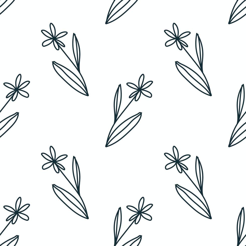 cute doodle drawing icon seamless pattern vector