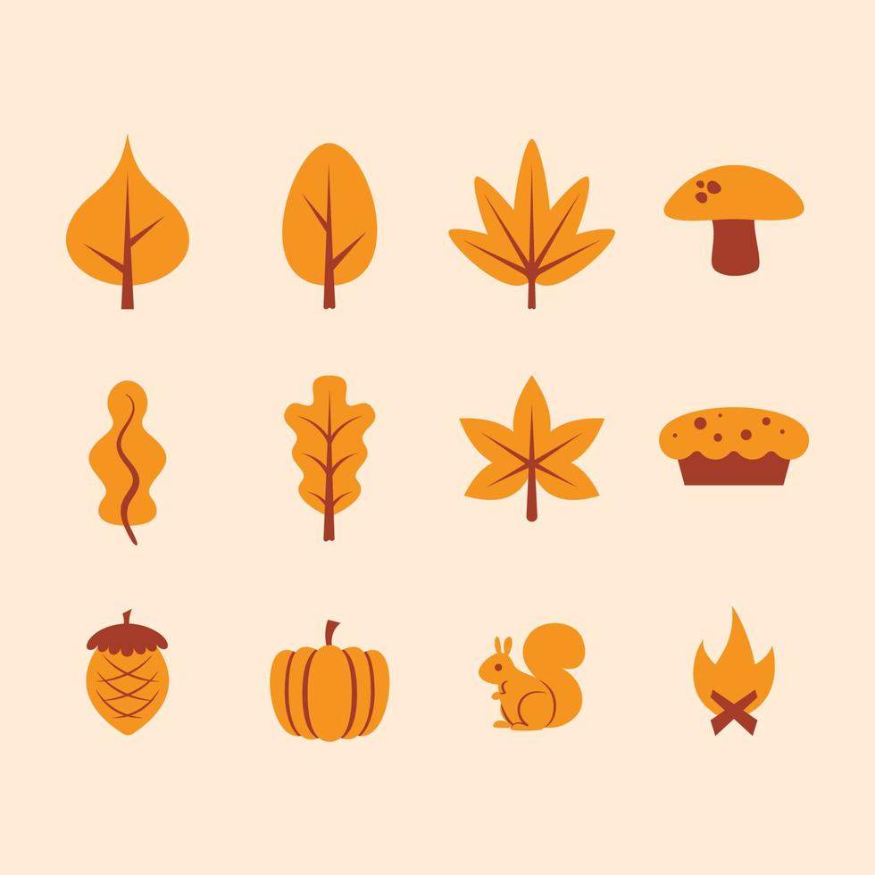 Autumn Icon Set vector