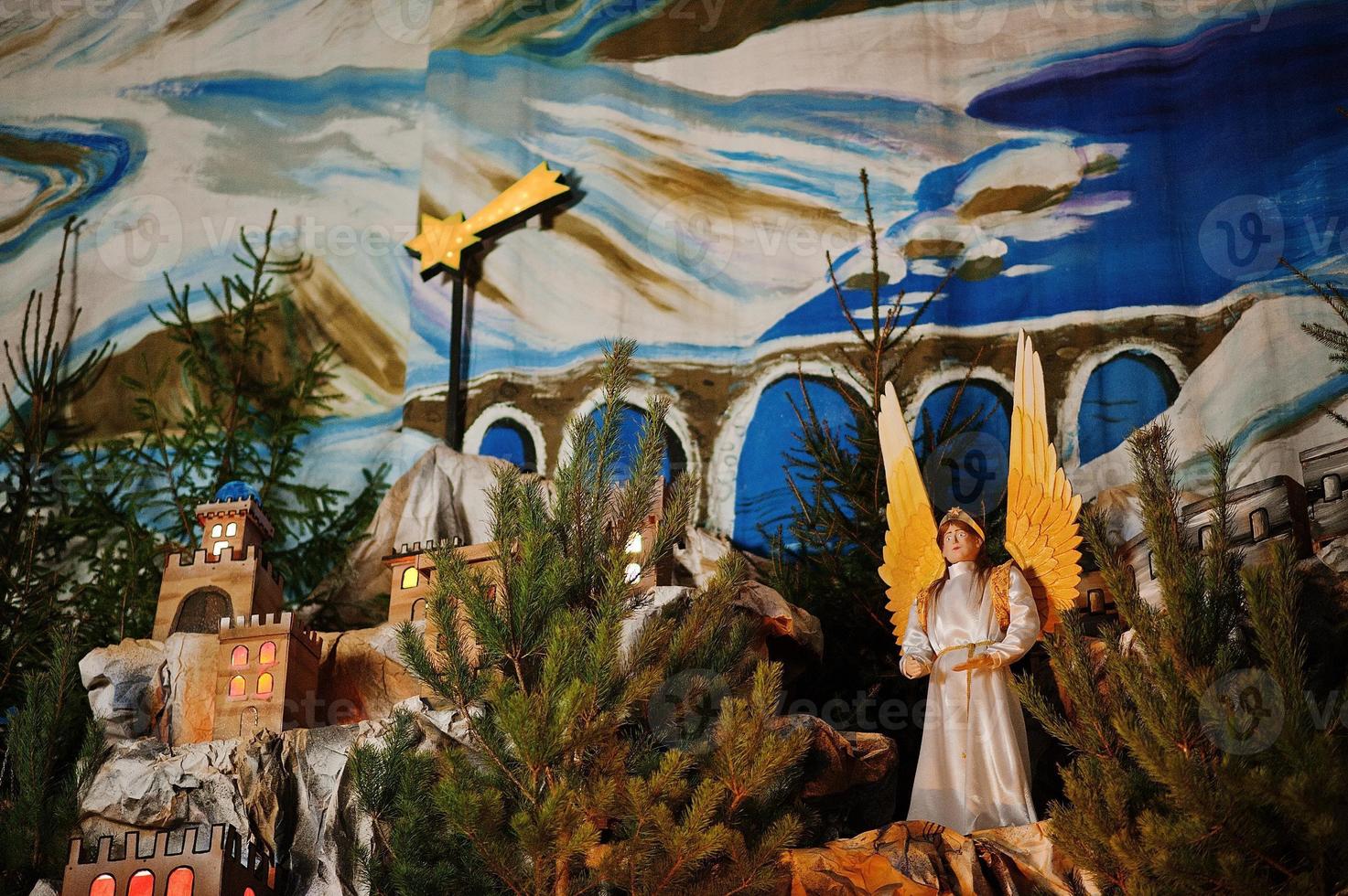Christmas nativity crib sets photo