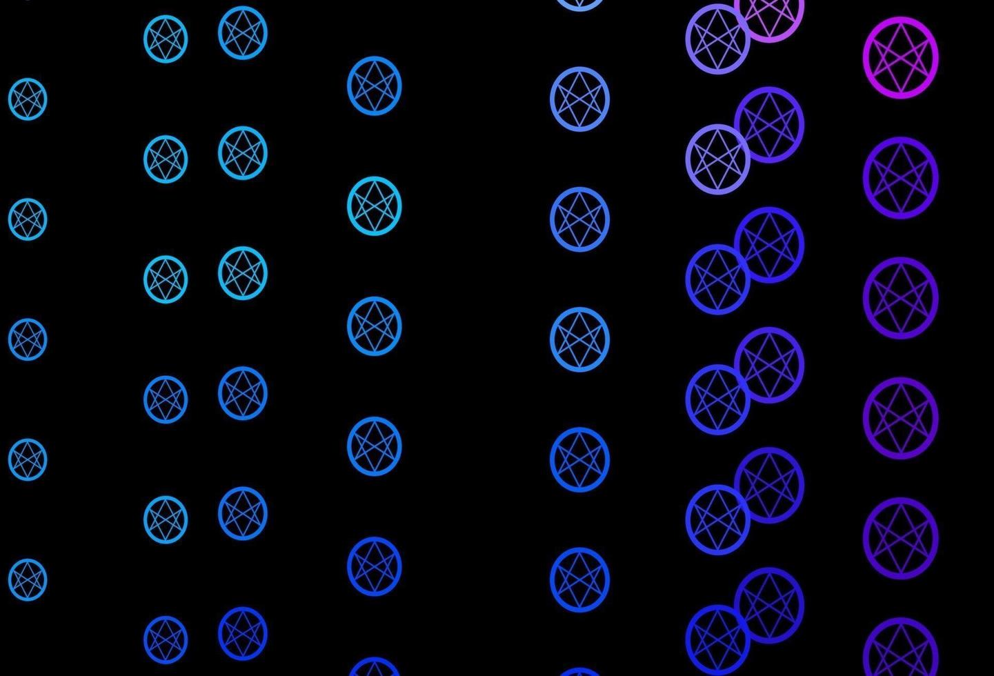 Dark Blue, Red vector backdrop with mystery symbols.