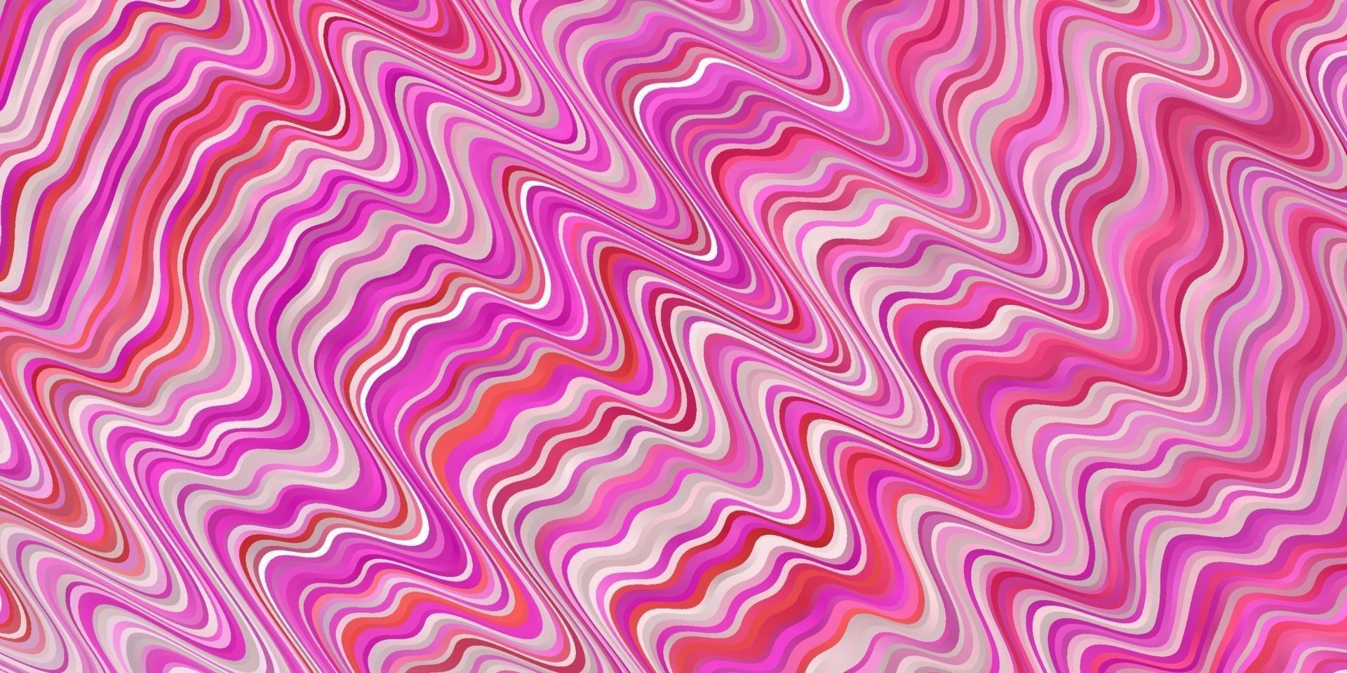 Light Pink vector pattern with wry lines.