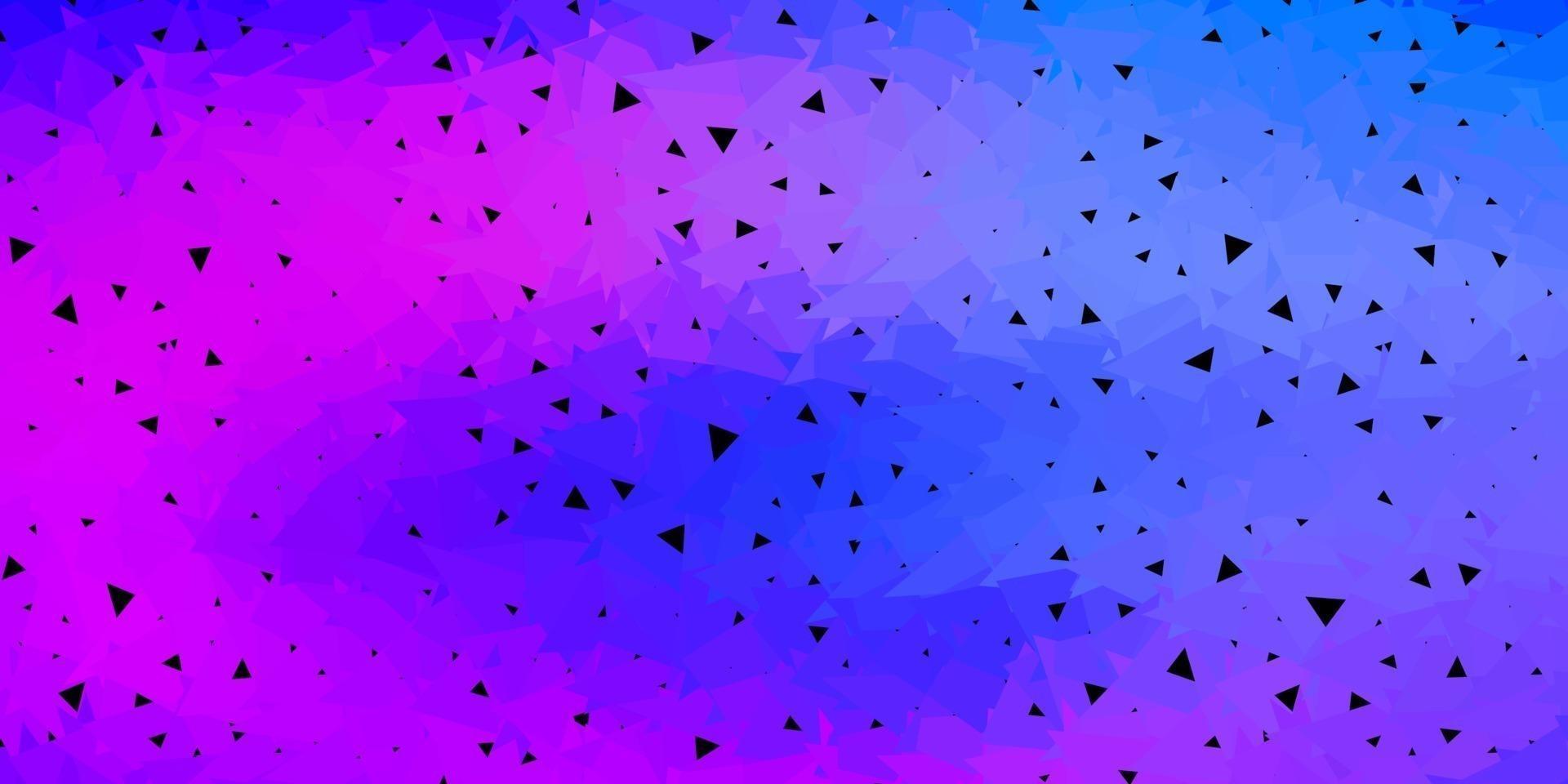 Light blue, red vector poly triangle texture.