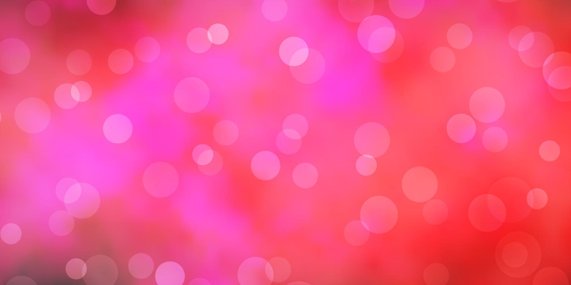 Light Pink vector backdrop with dots.