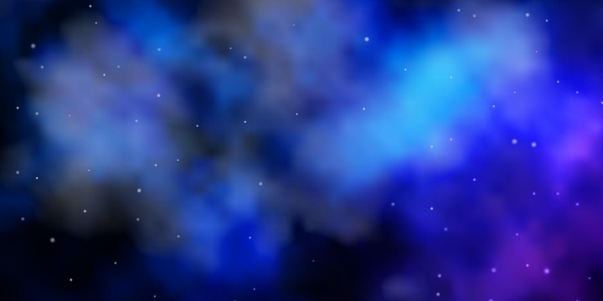 textura de vector de color rosa oscuro, azul con hermosas estrellas.