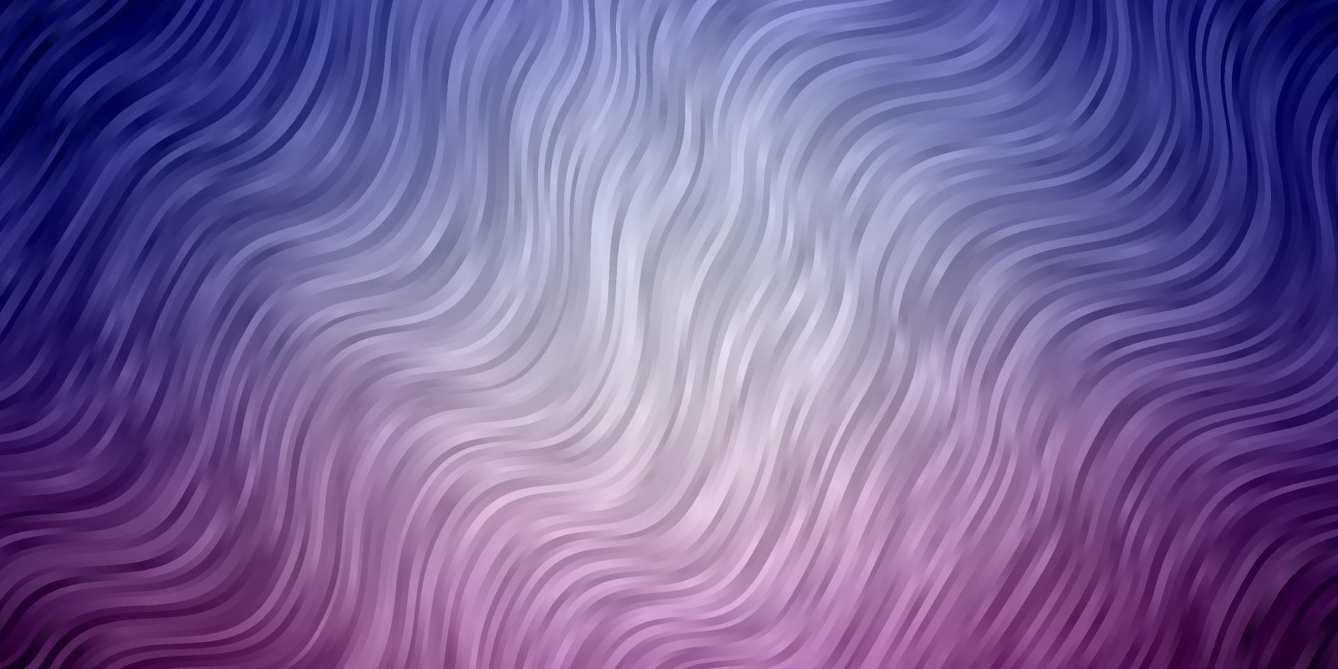Light Pink, Blue vector template with curved lines.