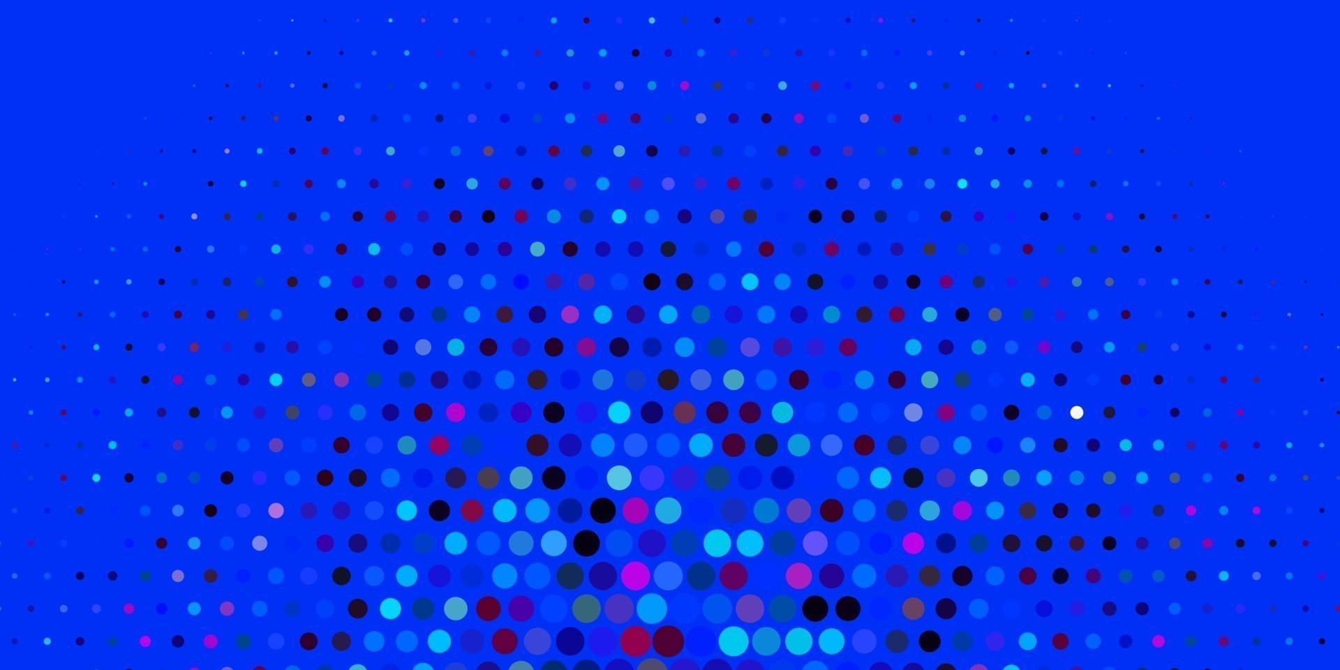 Fondo de vector rosa claro, azul con burbujas.