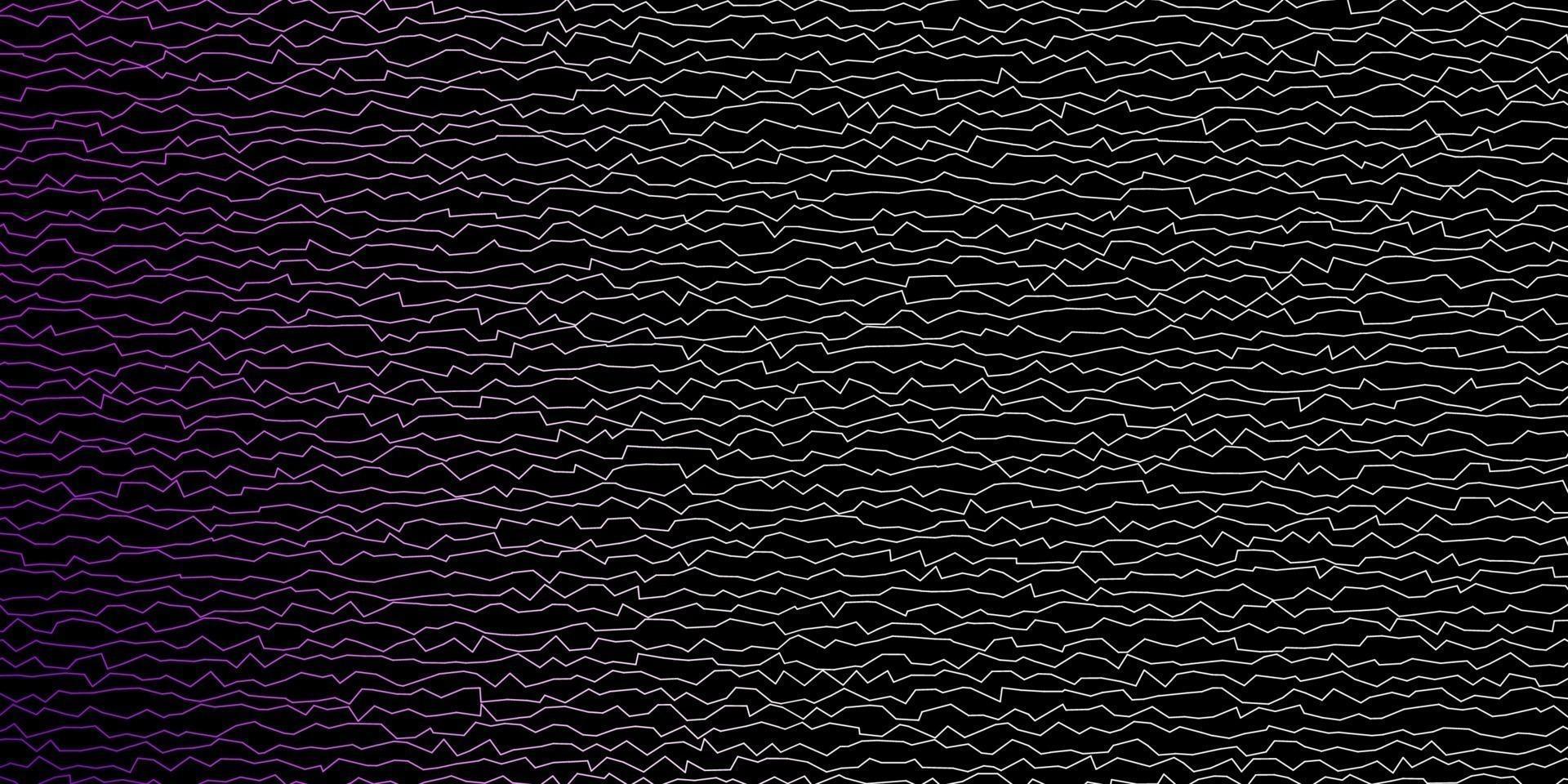 Dark Pink vector pattern with wry lines.