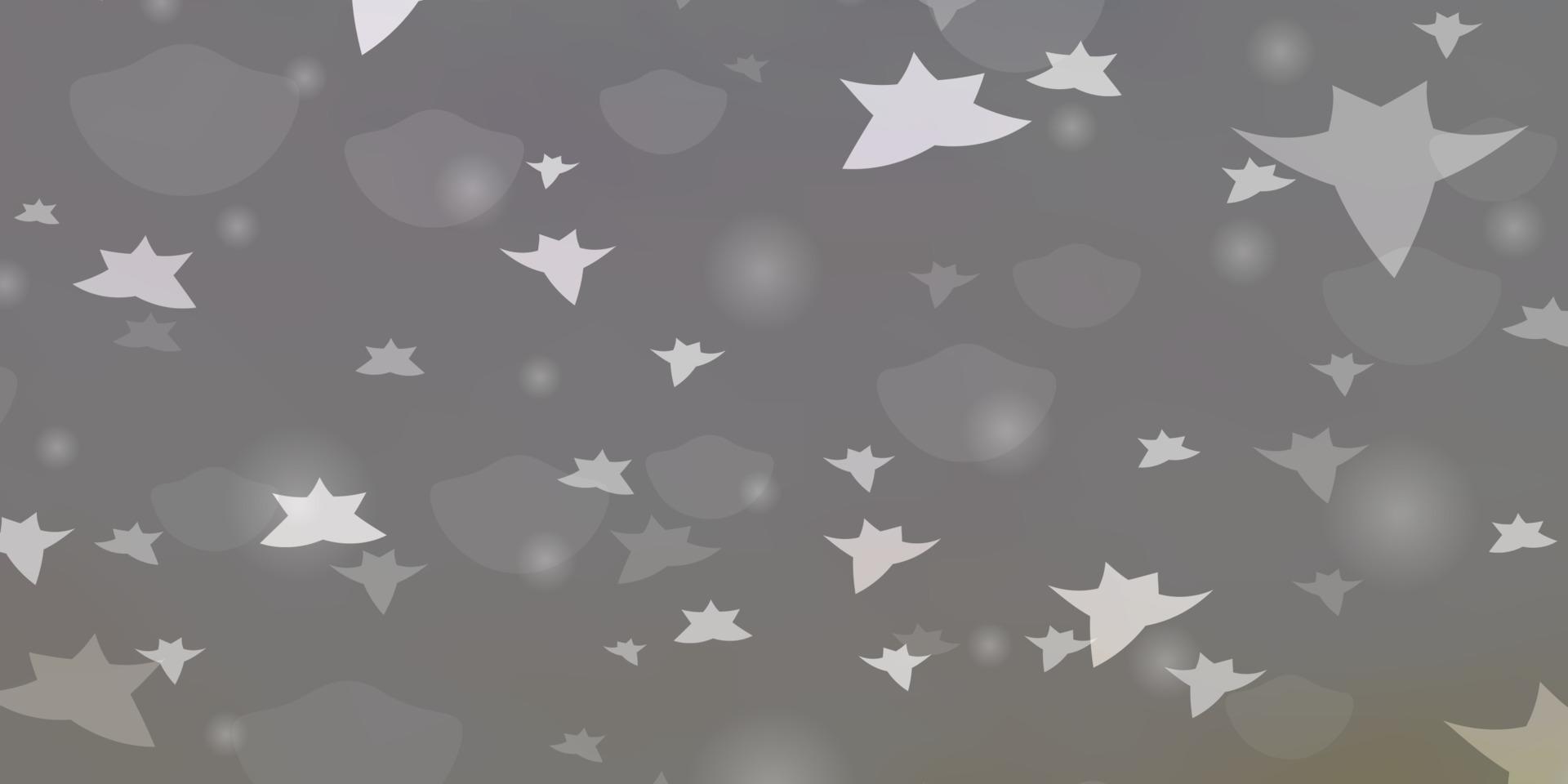 textura de vector multicolor claro con círculos, estrellas.