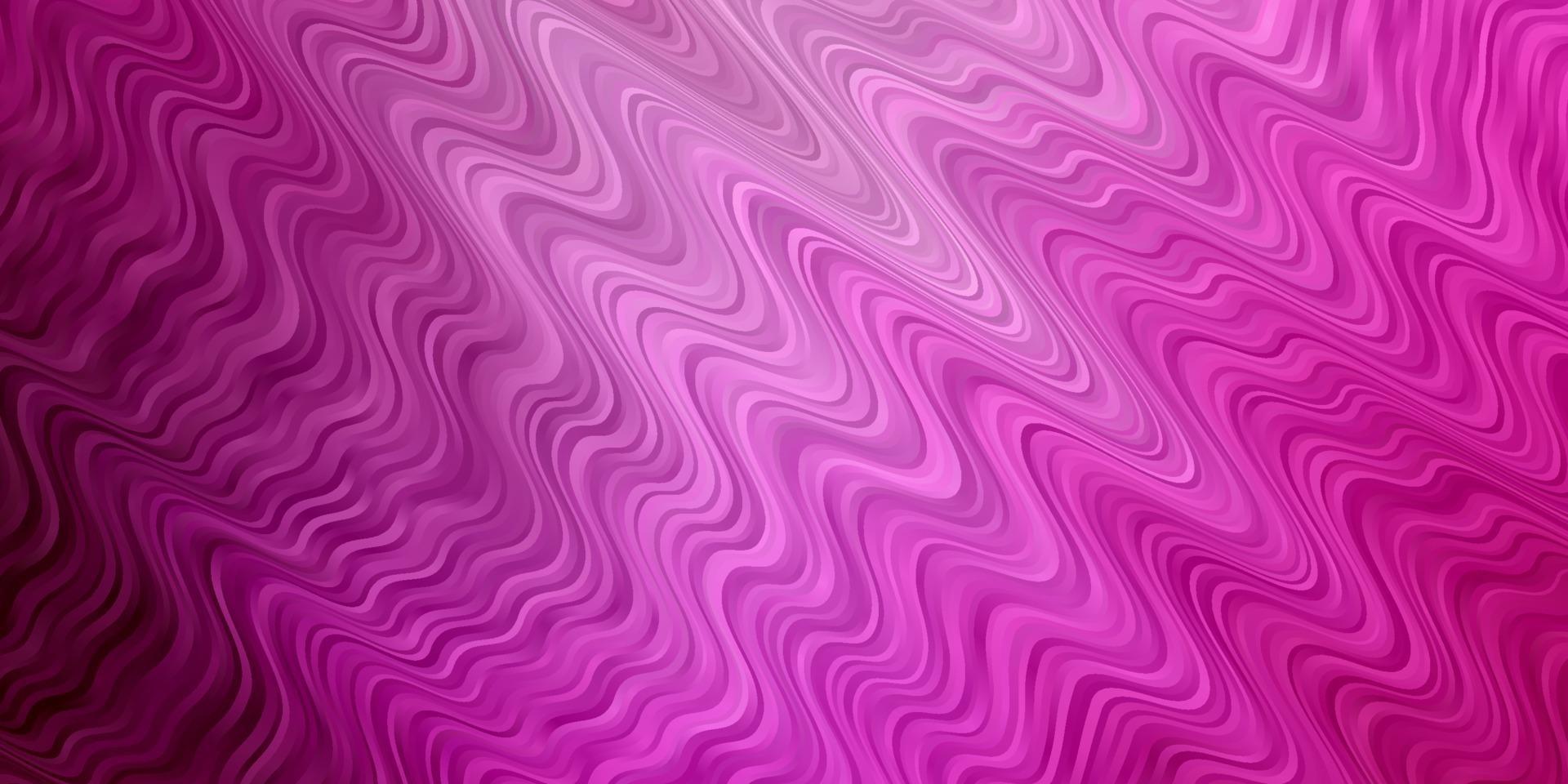 Light Pink vector pattern with curves.