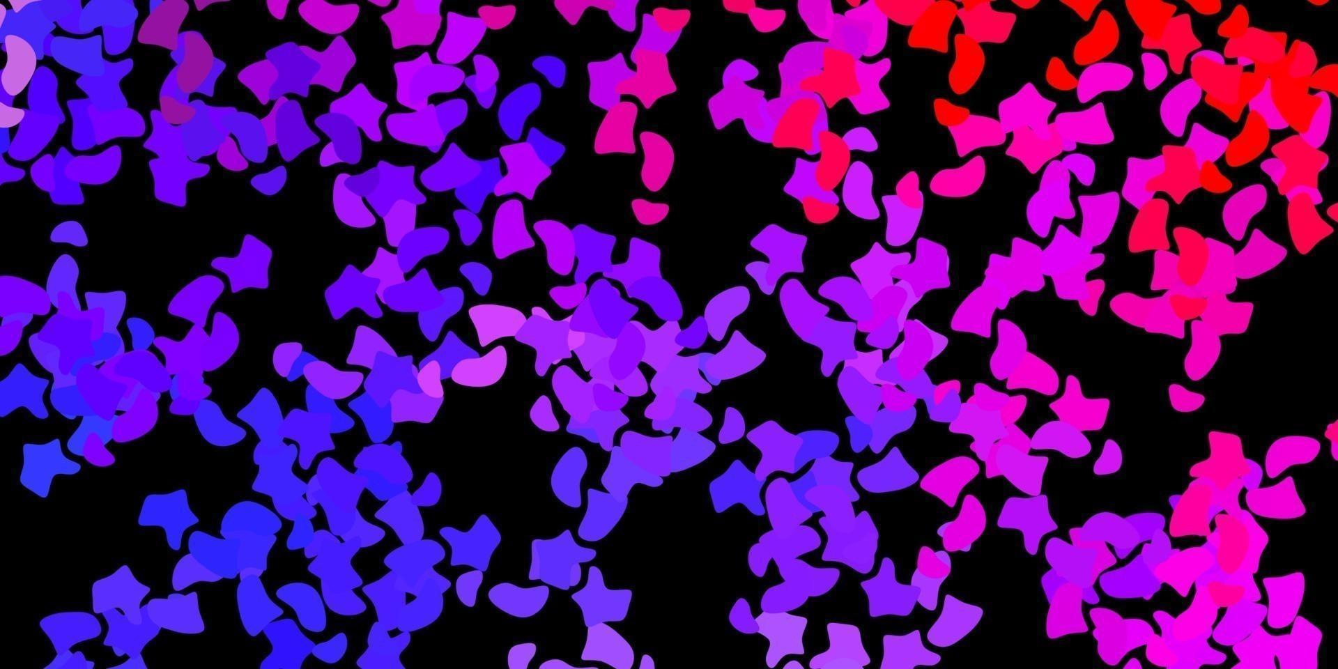 Dark blue, red vector template with abstract forms.
