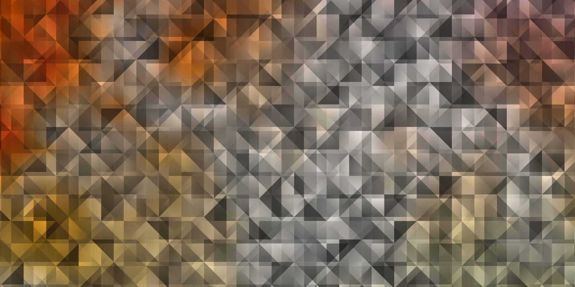 Light Orange vector background with triangles.