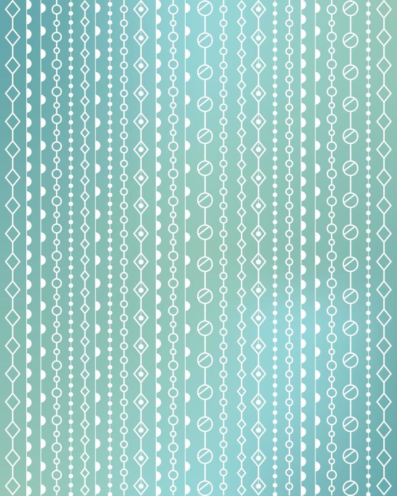 hanging beads background pattern vector