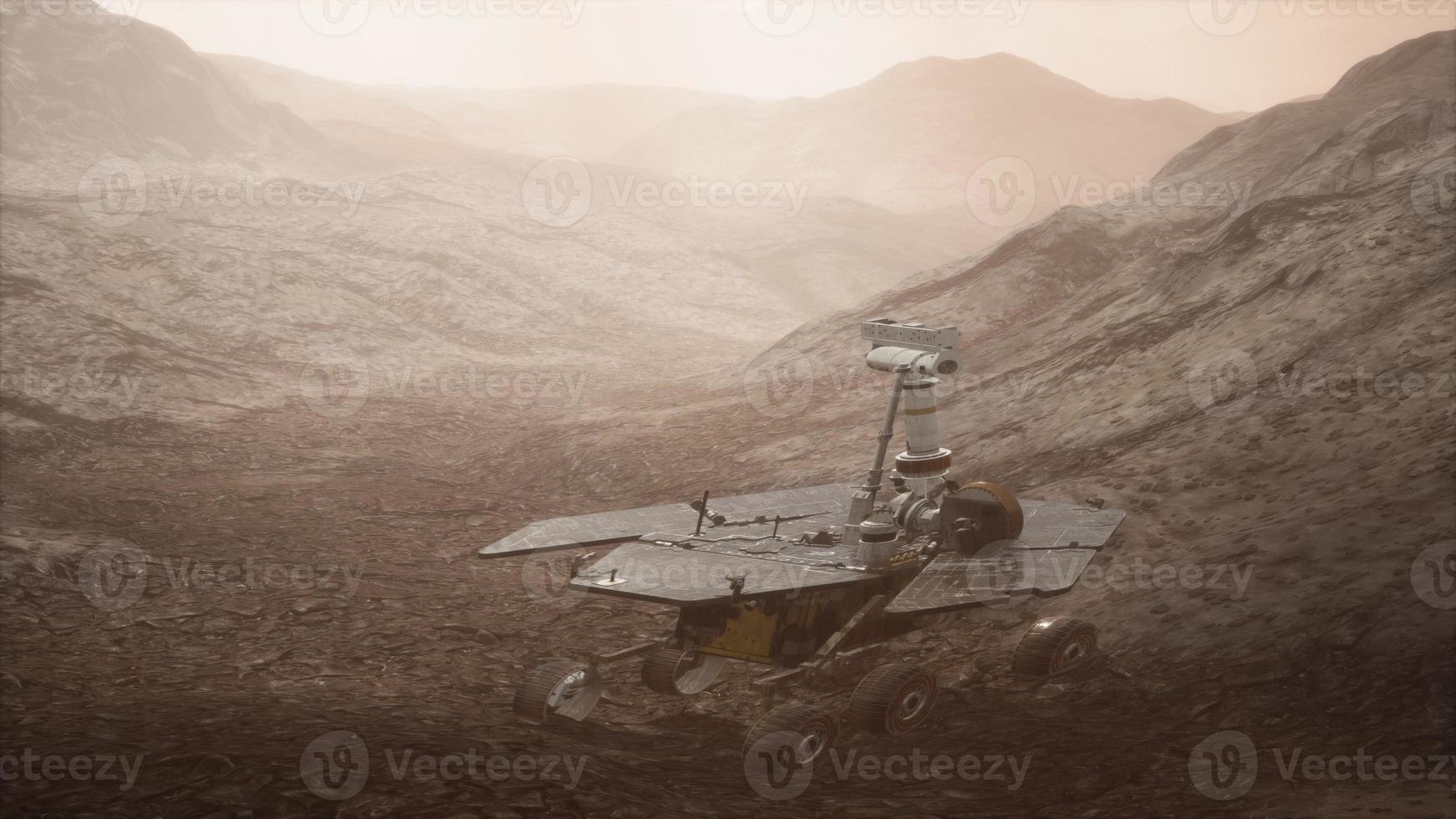 Opportunity Mars exploring the surface of red planet photo