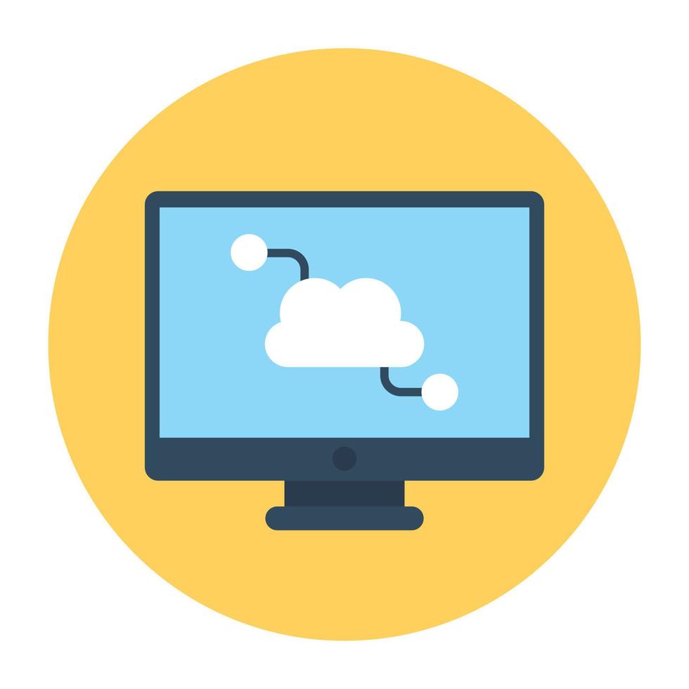 Cloud Network Concepts vector