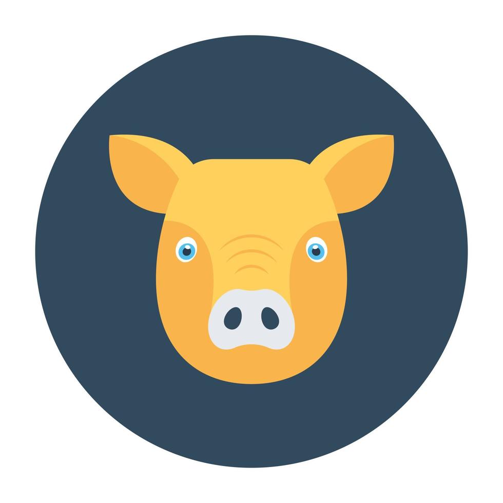 Trendy Pig Conceptys vector