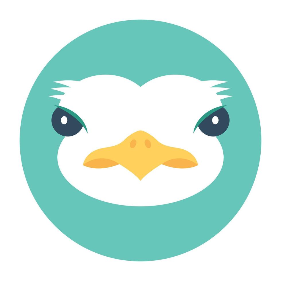 Trendy Ostrich Concepts vector