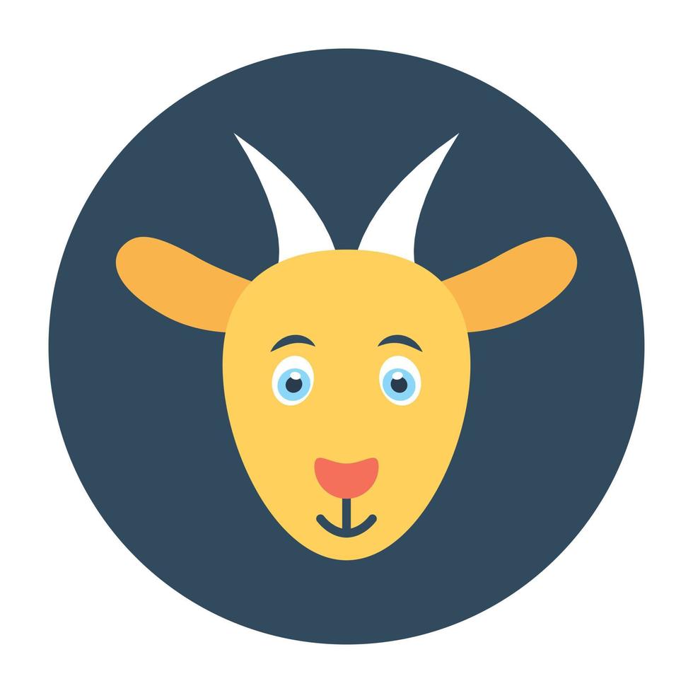 Trendy Goat Concepts vector