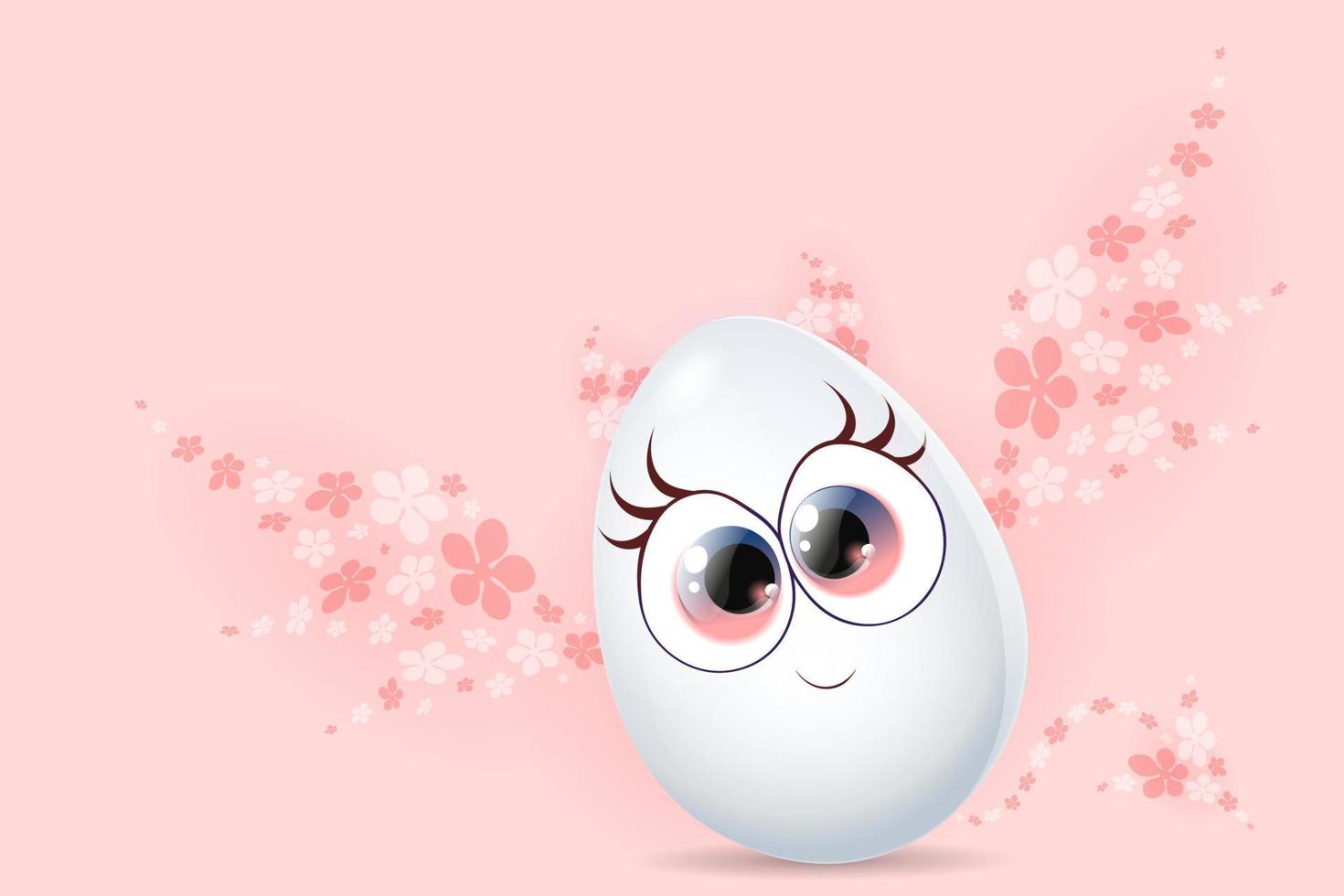 Eester cute cartoon egg devil vector