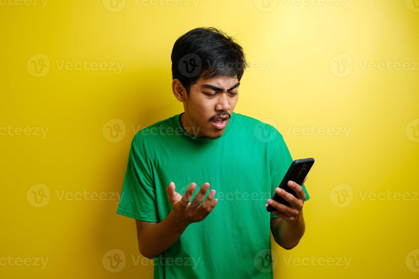 Sad Man Has Bad Online Chat News and Feels Disappointed on the Smartphone.  Stock Photo - Image of disappointment, frustration: 230679098