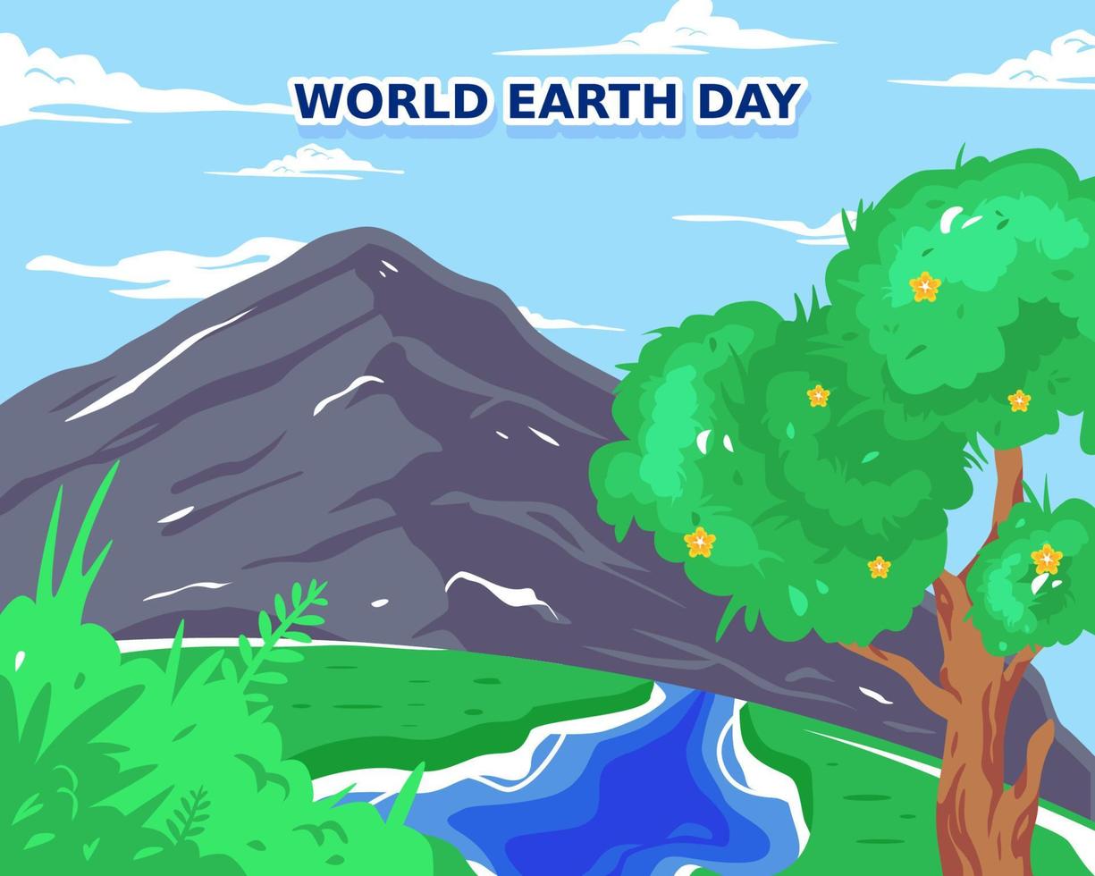 World Earth Day Background Template vector