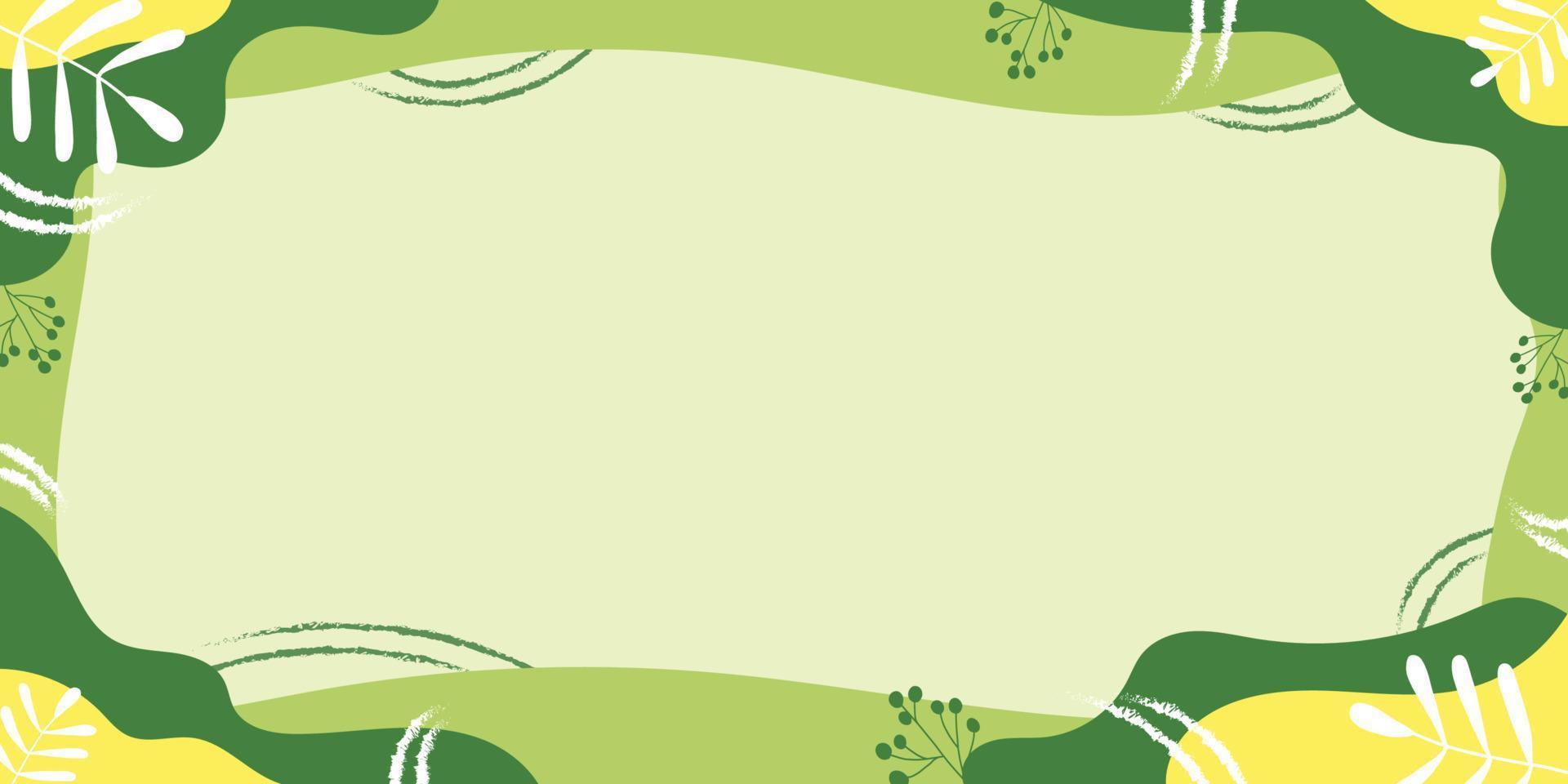 Fresh Nature and Happy Background, Banner Vector