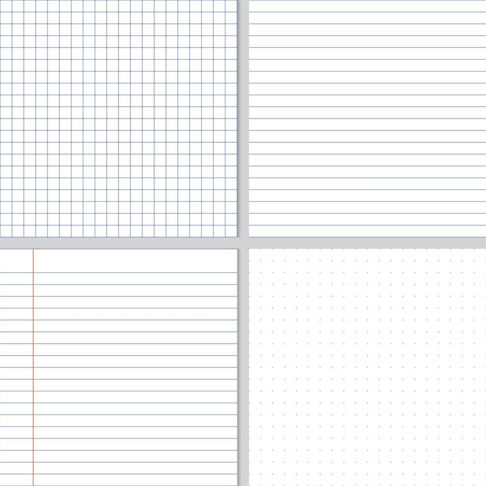 white crumpled paper blue graph lines and dot seamless pattern eps10 vectors illustration