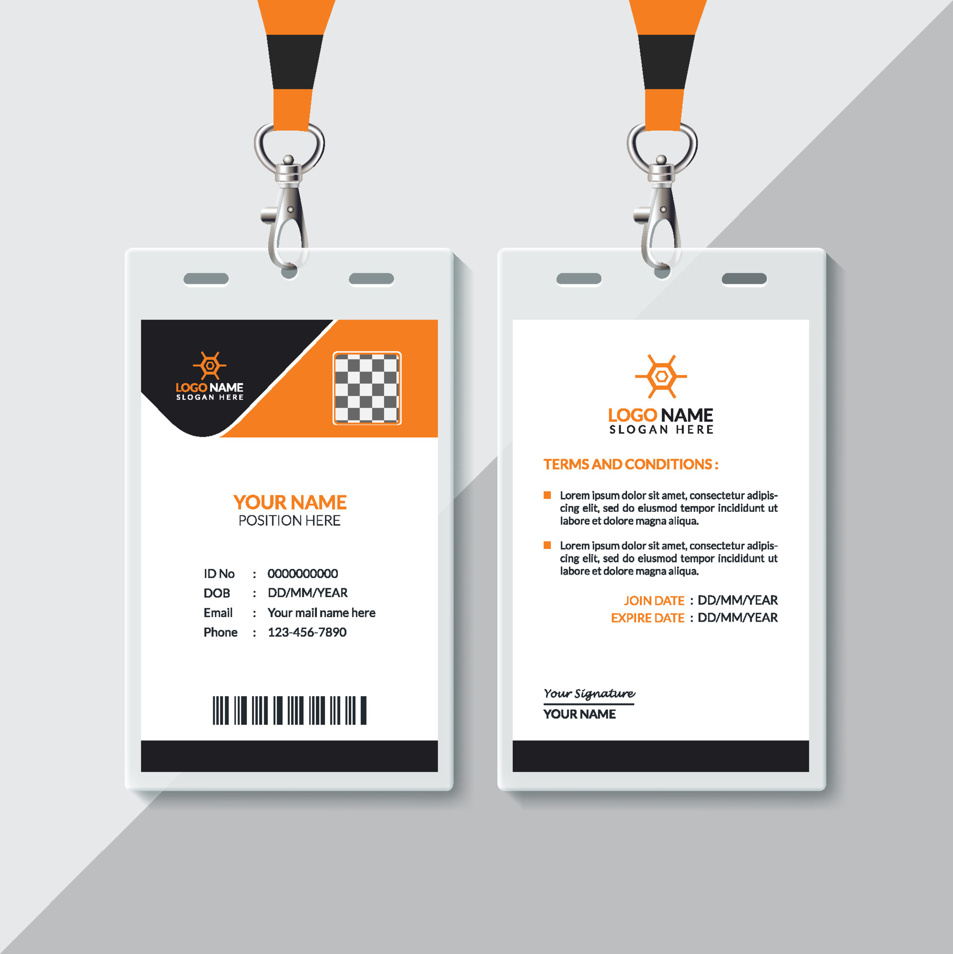 Creative Id Card Design Template