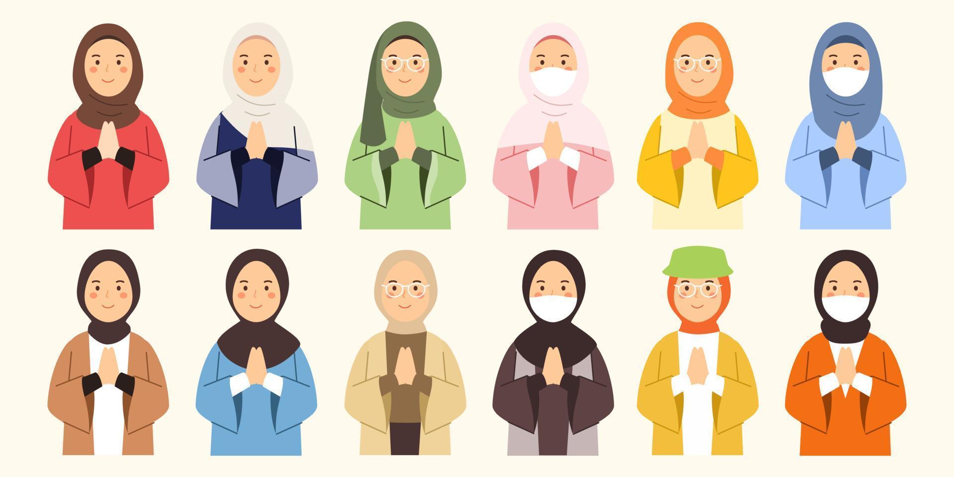 tarjeta de felicitación de deseos musulmanes eid mubarak al fitr vacaciones islámicas vector