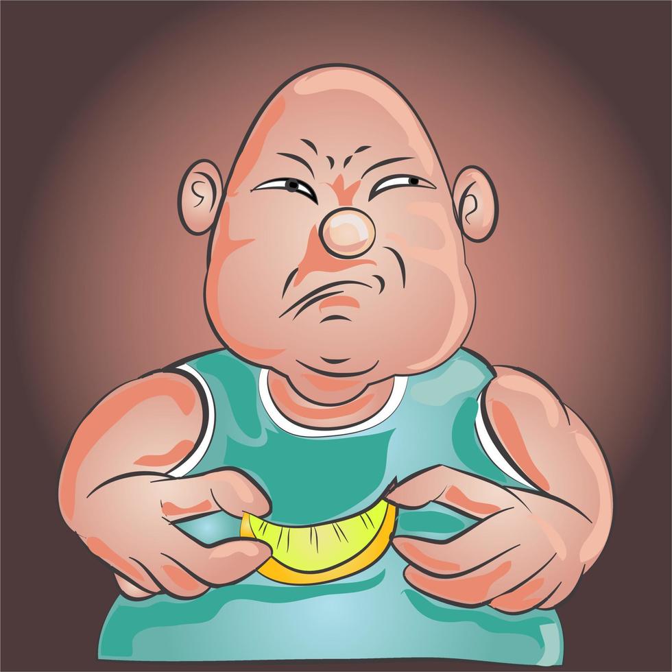 Eat A Lemon Illustration vector