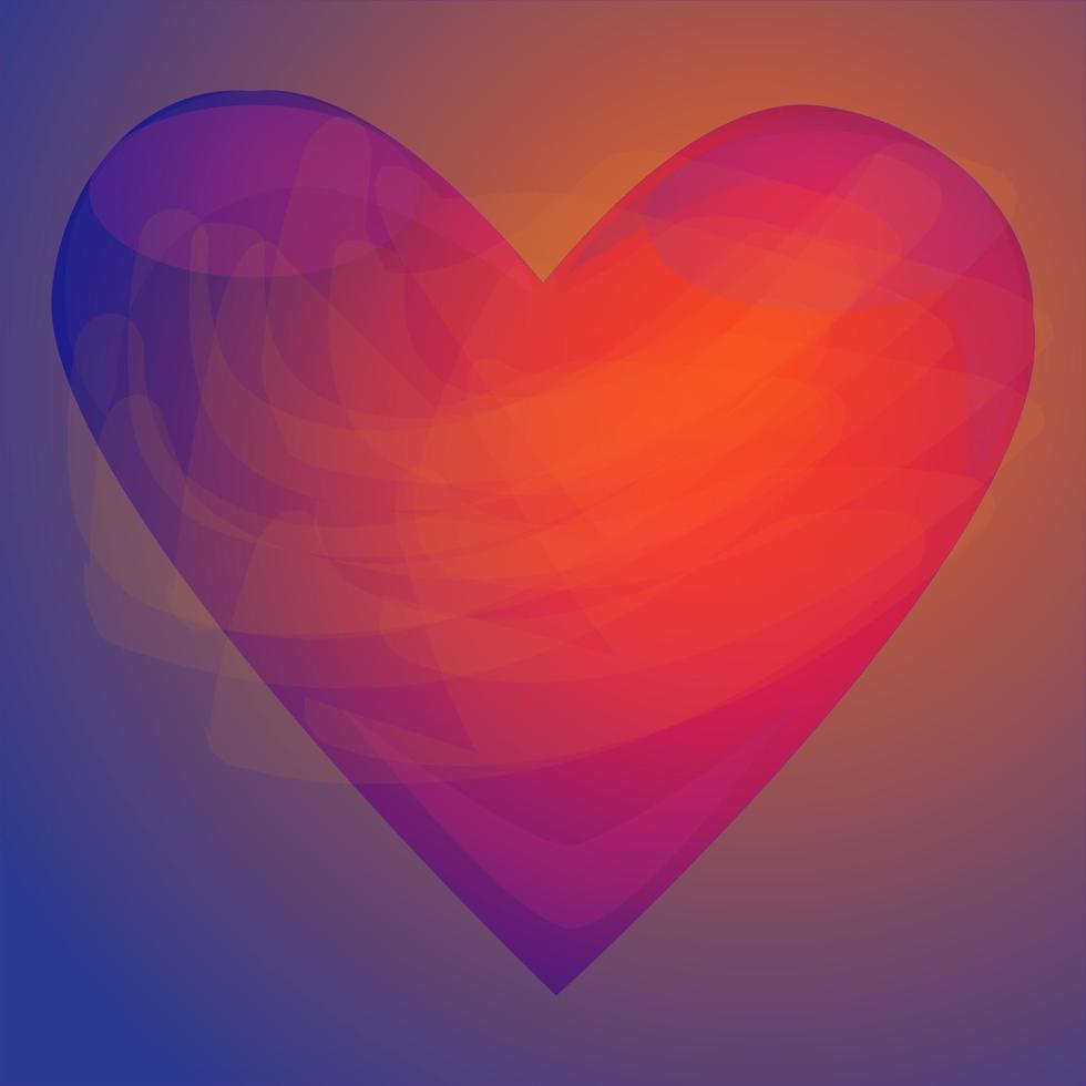 Red Heart Illustration vector