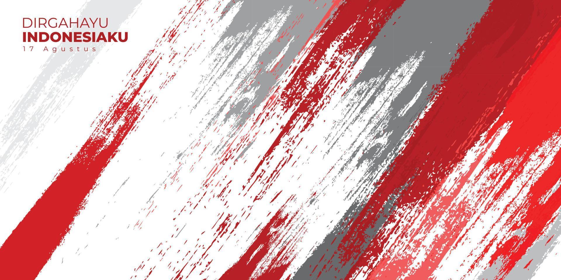 diseño de fondo del día de la independencia de indonesia vector