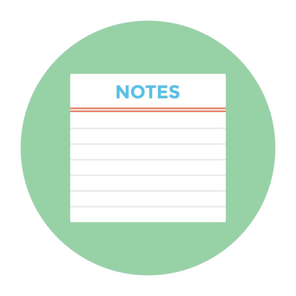 Trendy Notes Concvepts vector