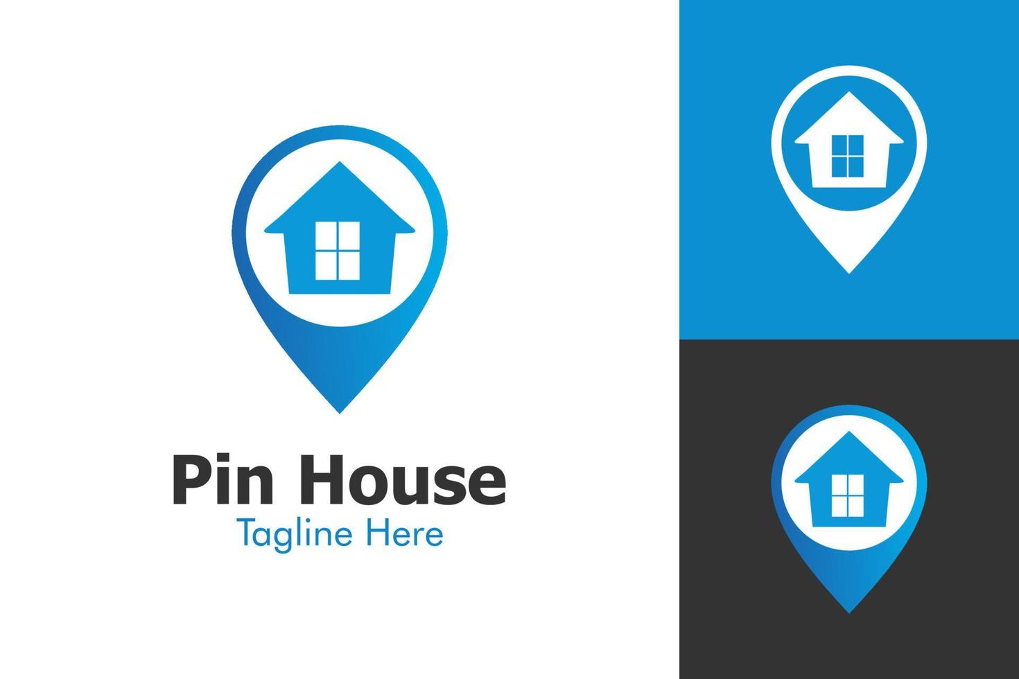 Illustration Vector Graphic of Pin House Logo. Perfect to use for Technology Company