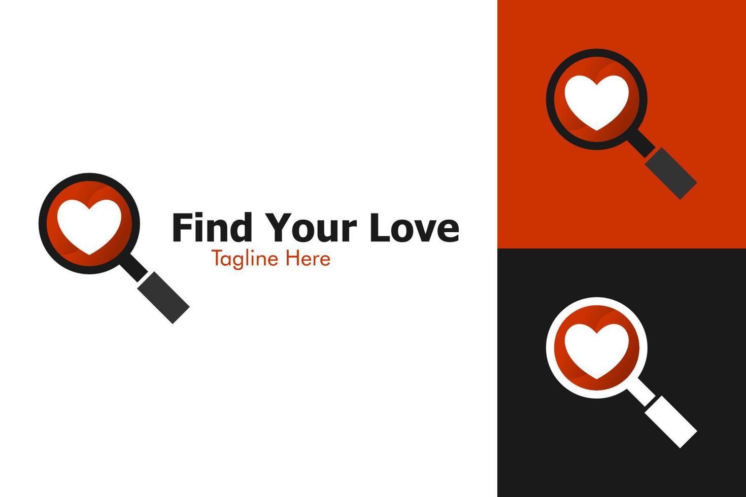 Illustration Vector Graphic of Find Your Love Logo. Perfect to use for Technology Company