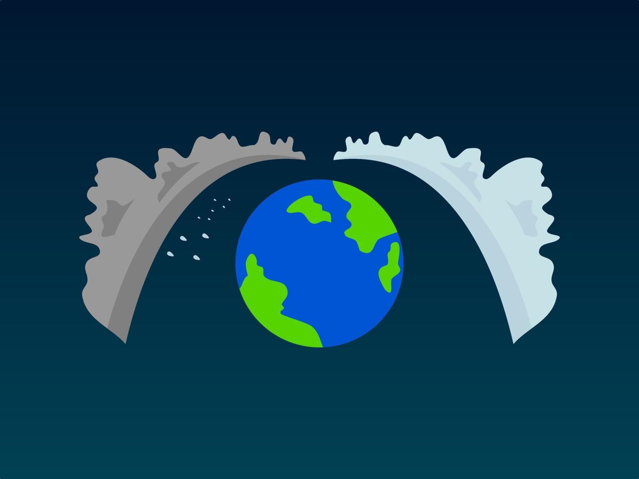 happy meteorology day and earth has a different weather vector