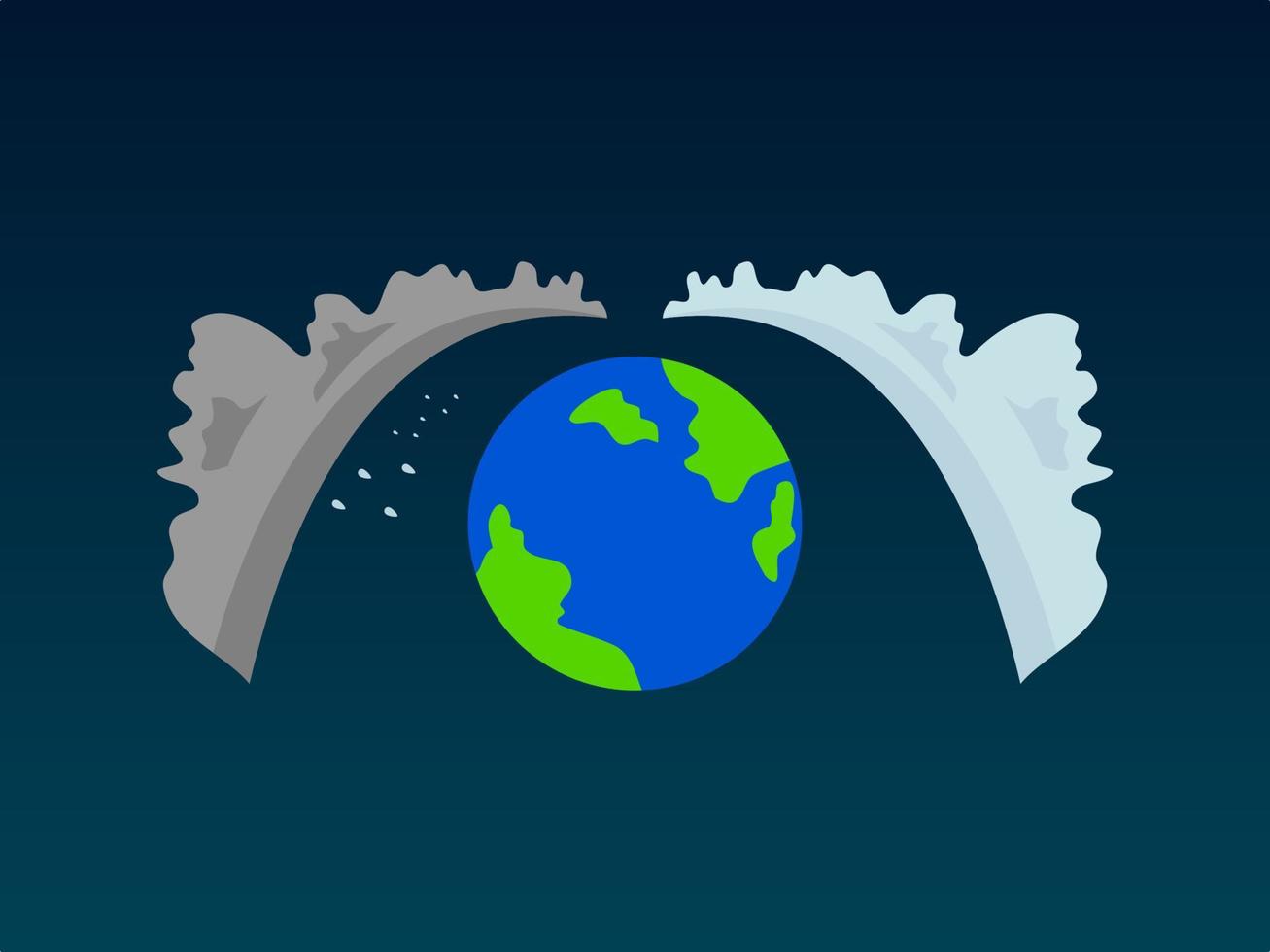 feliz dia de la meteorologia y la tierra tiene un clima diferente vector