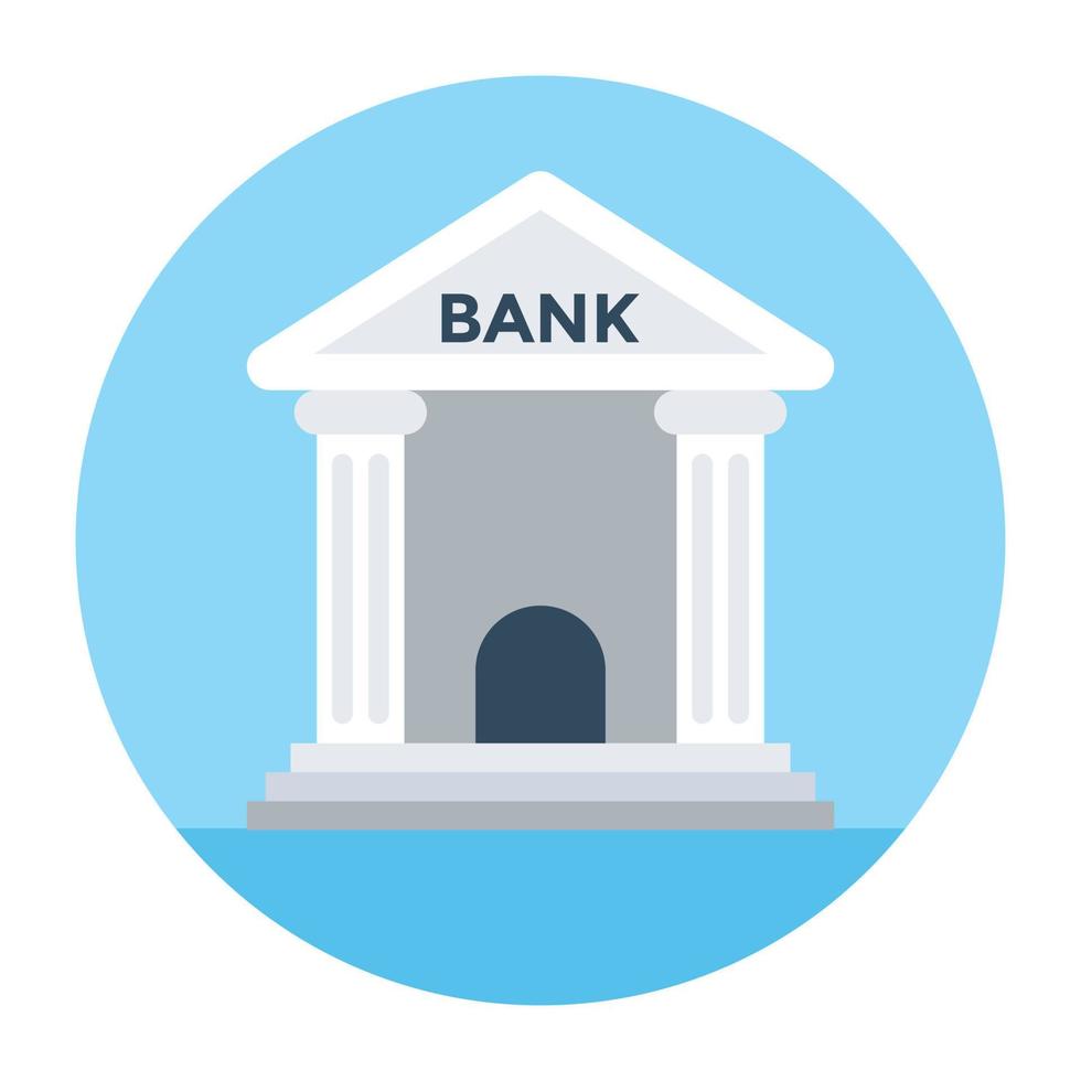 Trendy Bank Concepts vector