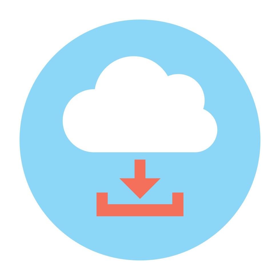 Cloud Download Concepts vector