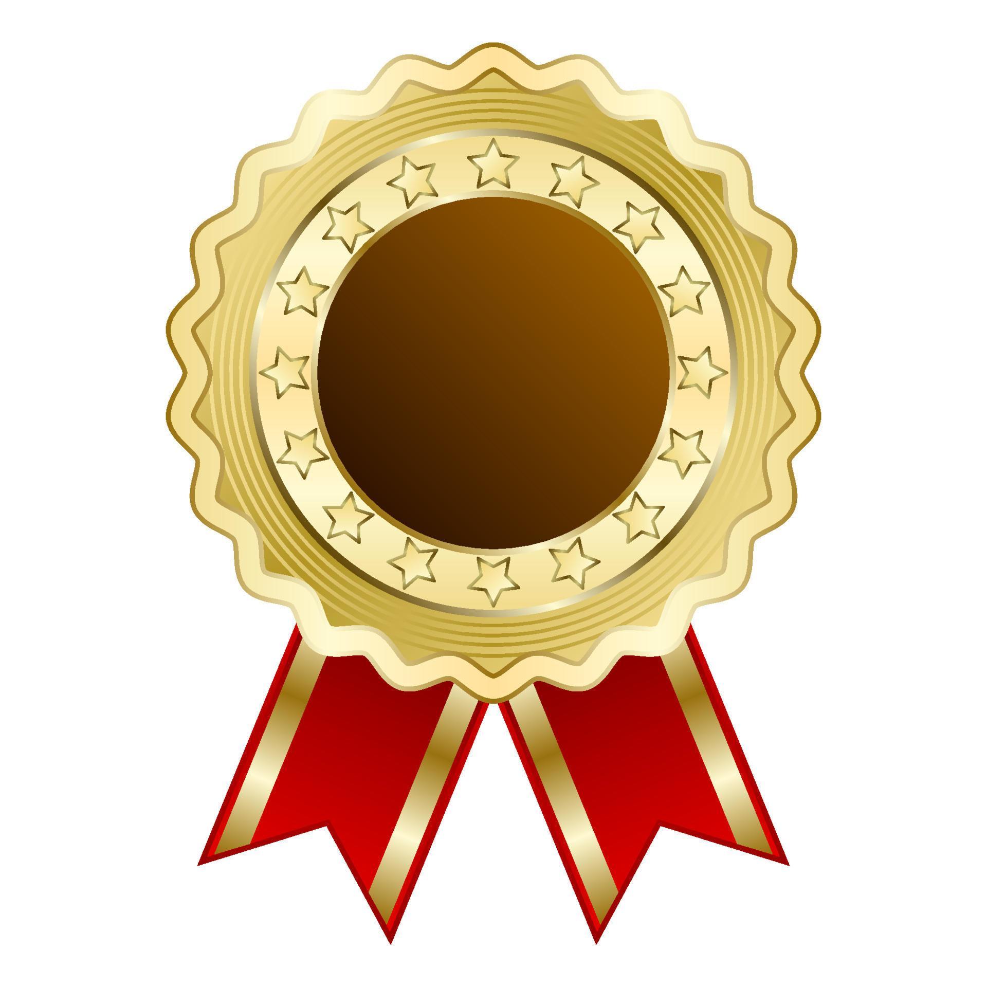 gold reward medal realistic 5861543 Vector Art at Vecteezy