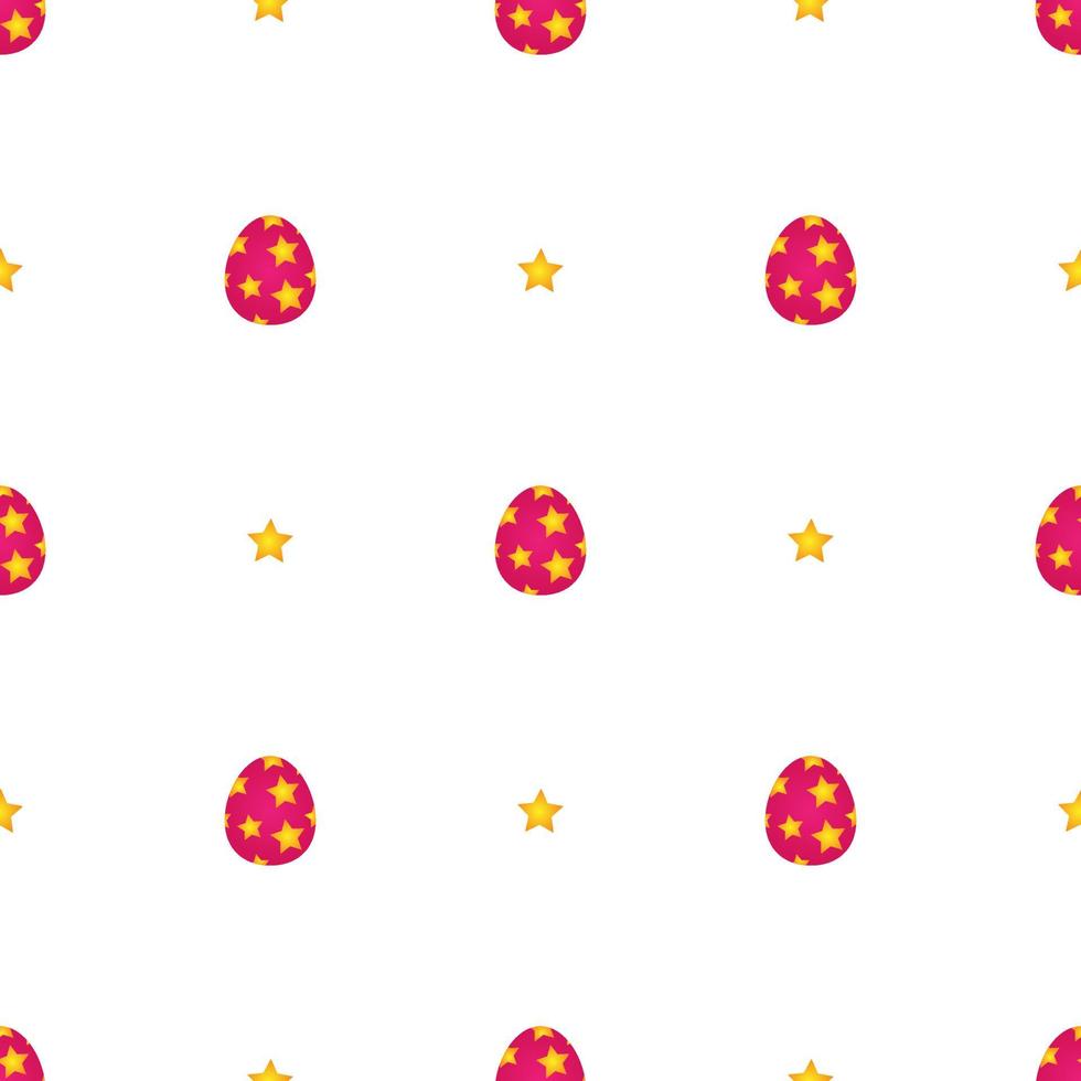 Easter background. Colored seamless vector pattern with easter eggs.