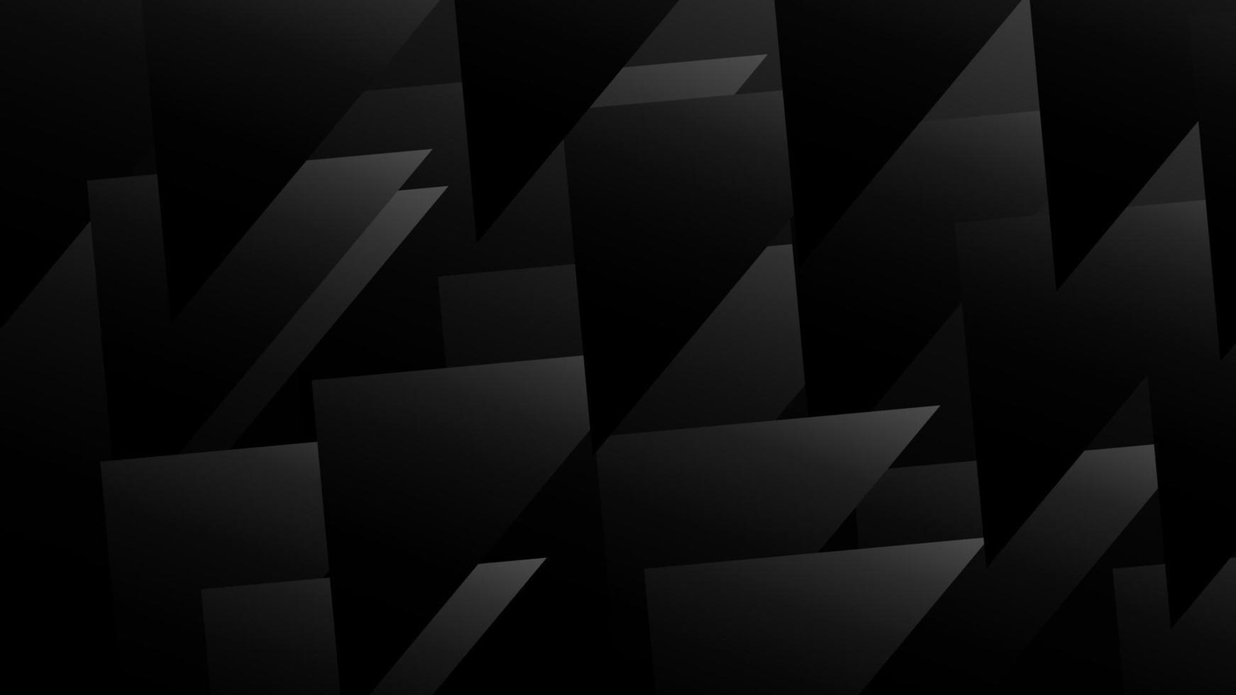 fondo abstracto negro simple. ilustración geométrica oscura vector