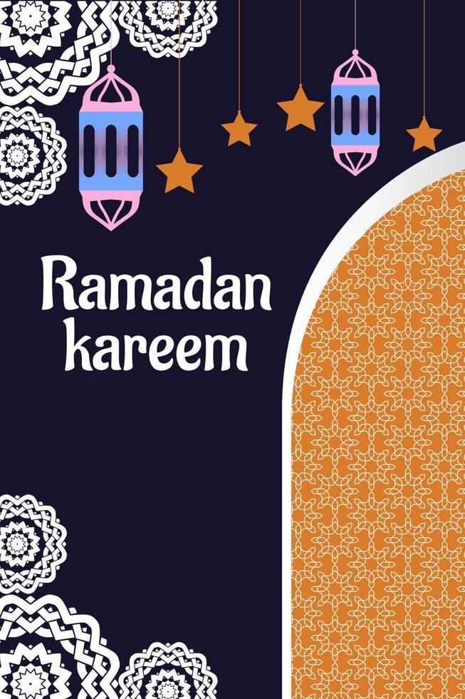 Template background poster ramadan. vector design muslim celebration 5